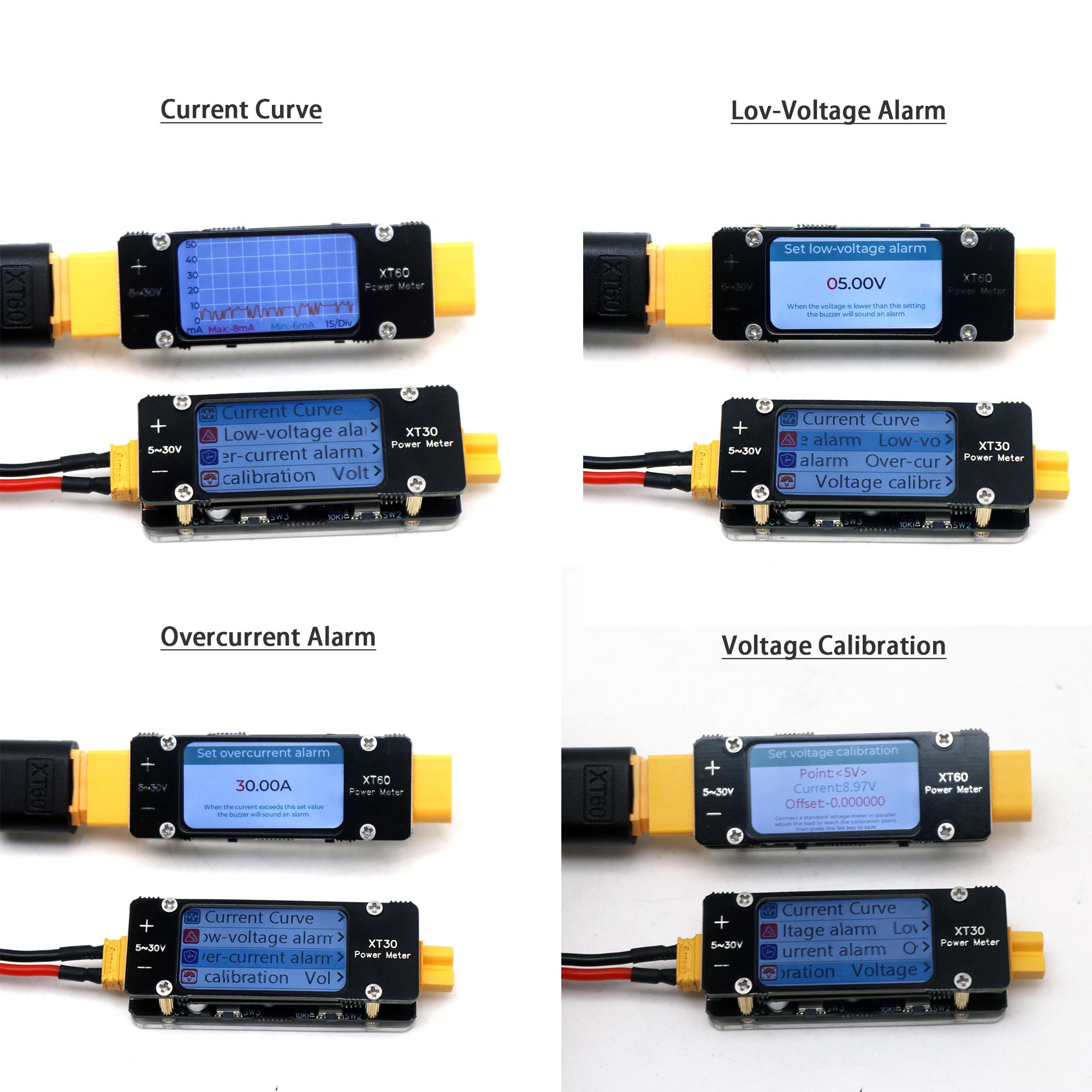XT30 XT60 Ammeter Power Meter  - Drone Battery High Voltage review and price
