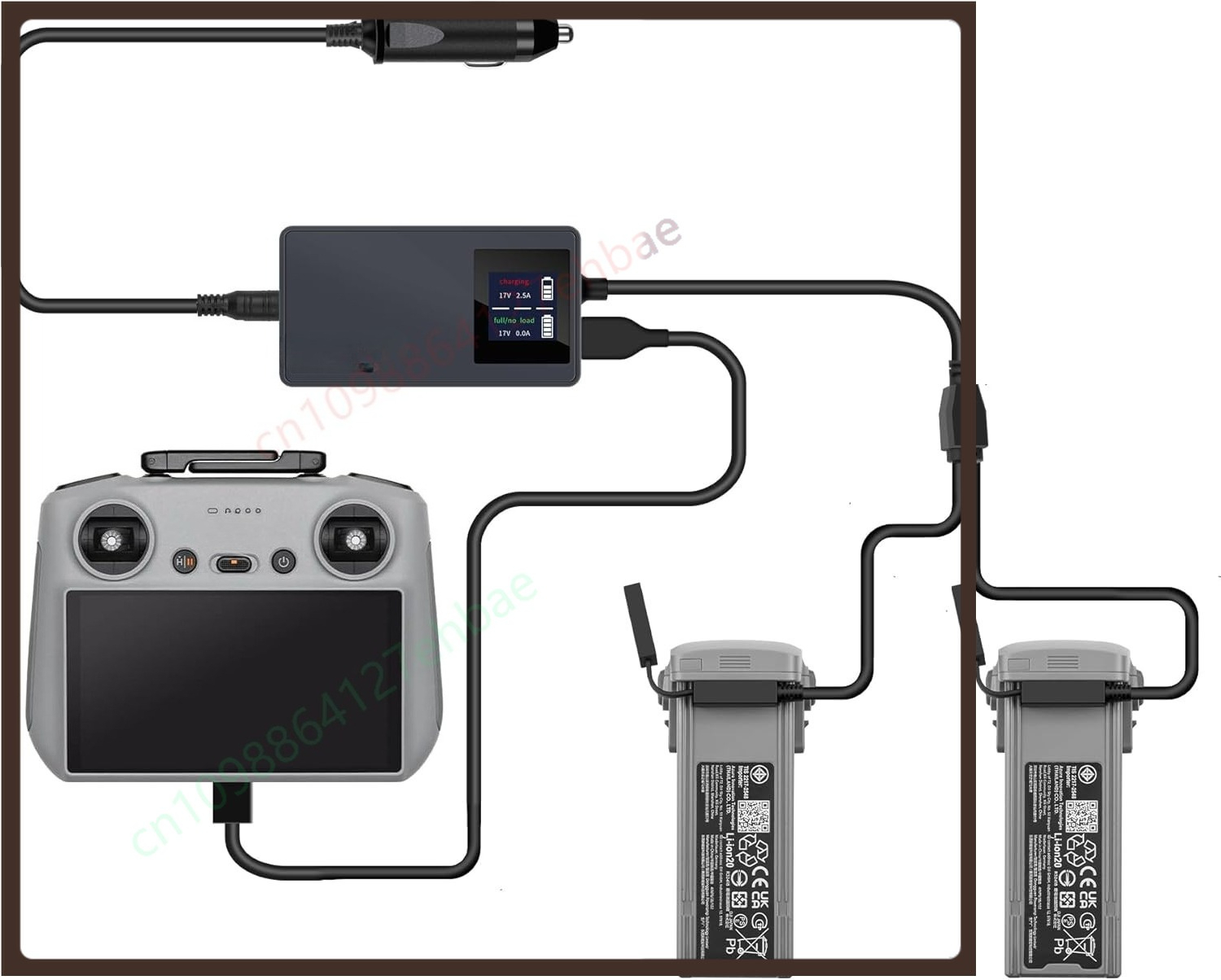 LCD battery car charger for DJ - Drone Battery 3S review and price
