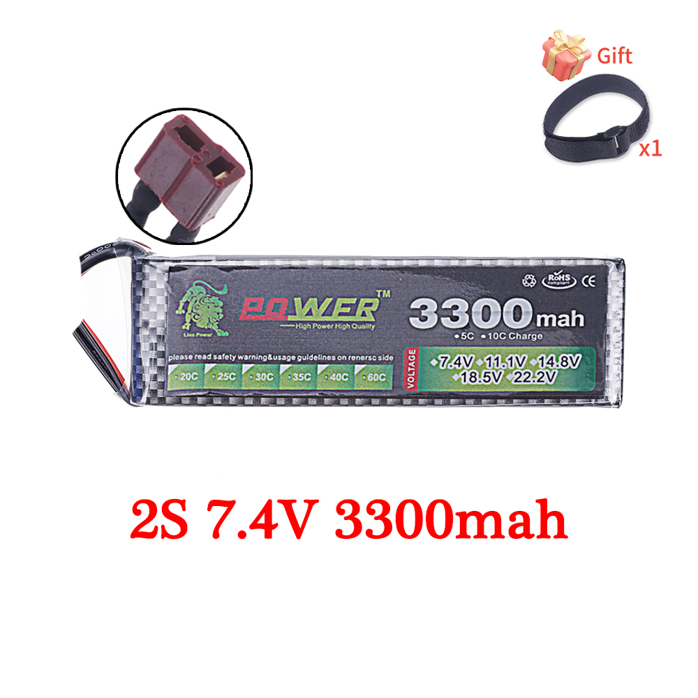 60C Lipo Battery 3300mAh 7.4V  - Drone Battery 6S review and price