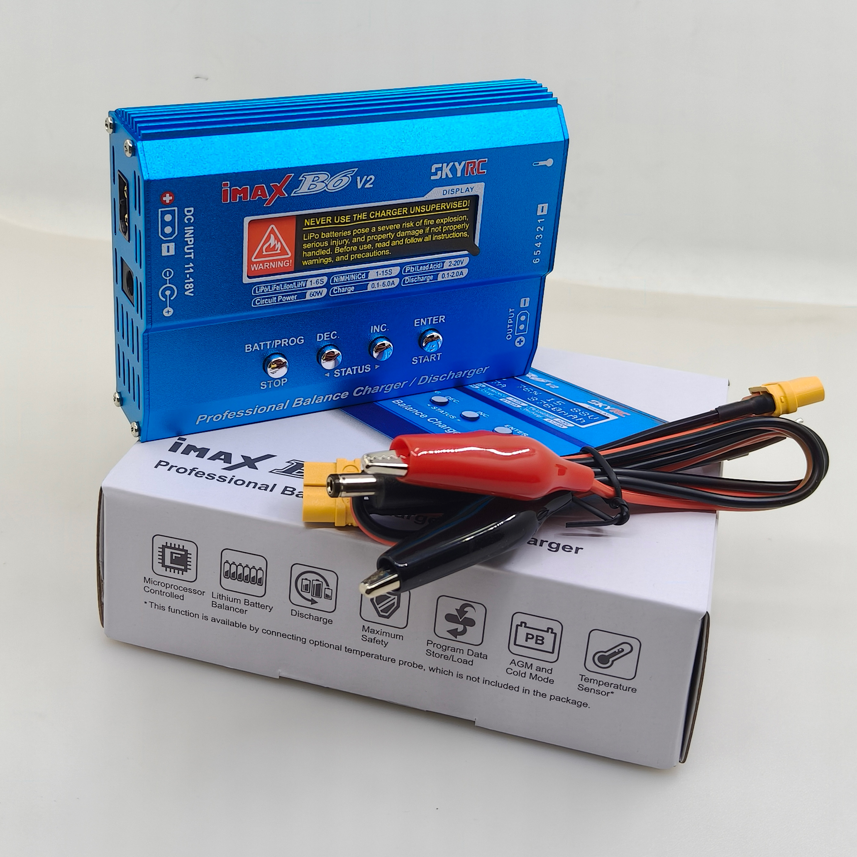 IMAX B6 / B6AC 80W T/XT60plug  - Drone Battery Balance Charger review and price