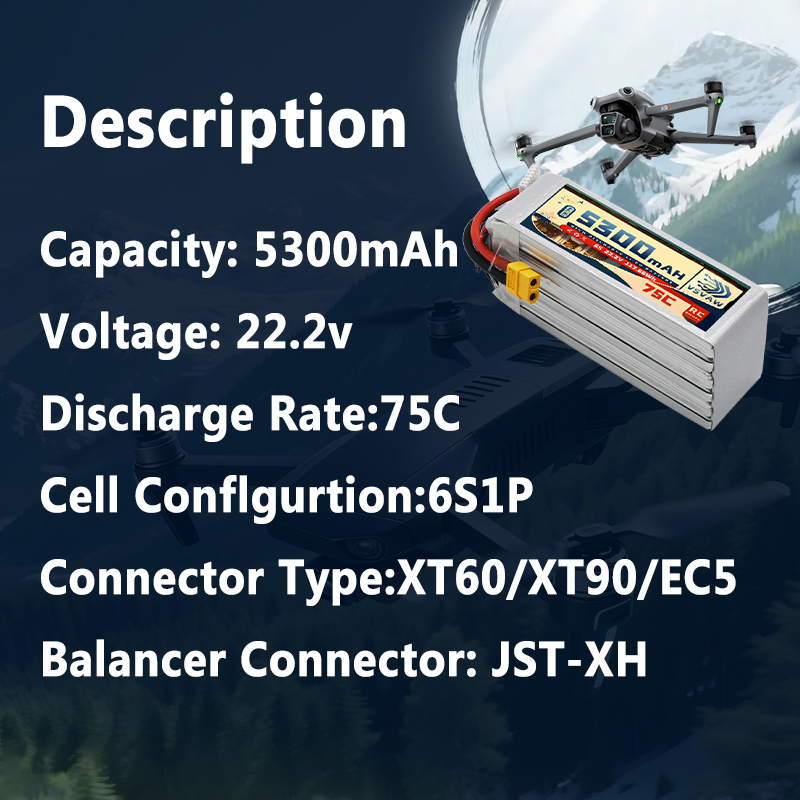 VSVAW 6S 5300mAh Lipo Battery  - Drone Battery Plate review and price