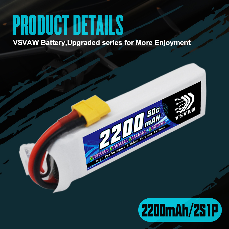VSVAW 7.4V 2200mah 2S Drone Li - Drone Battery Plate review and price