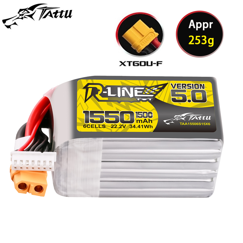 TATTU-R-LINE 5.0 22.2V 1550mAh - Drone Battery Plate review and price