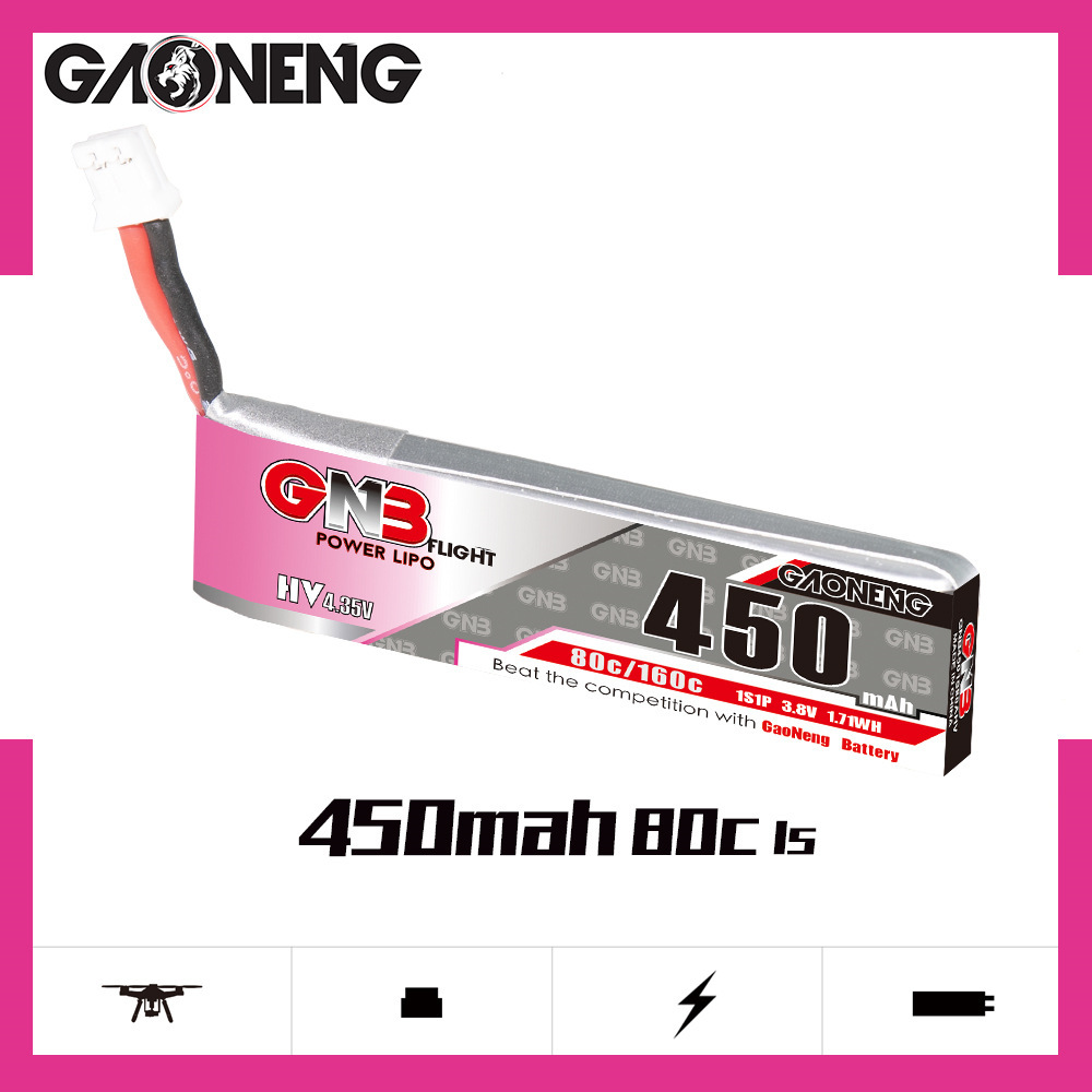 GNB HV 1S 3.8V 450mAh 80C/160C - Drone Battery Plate review and price