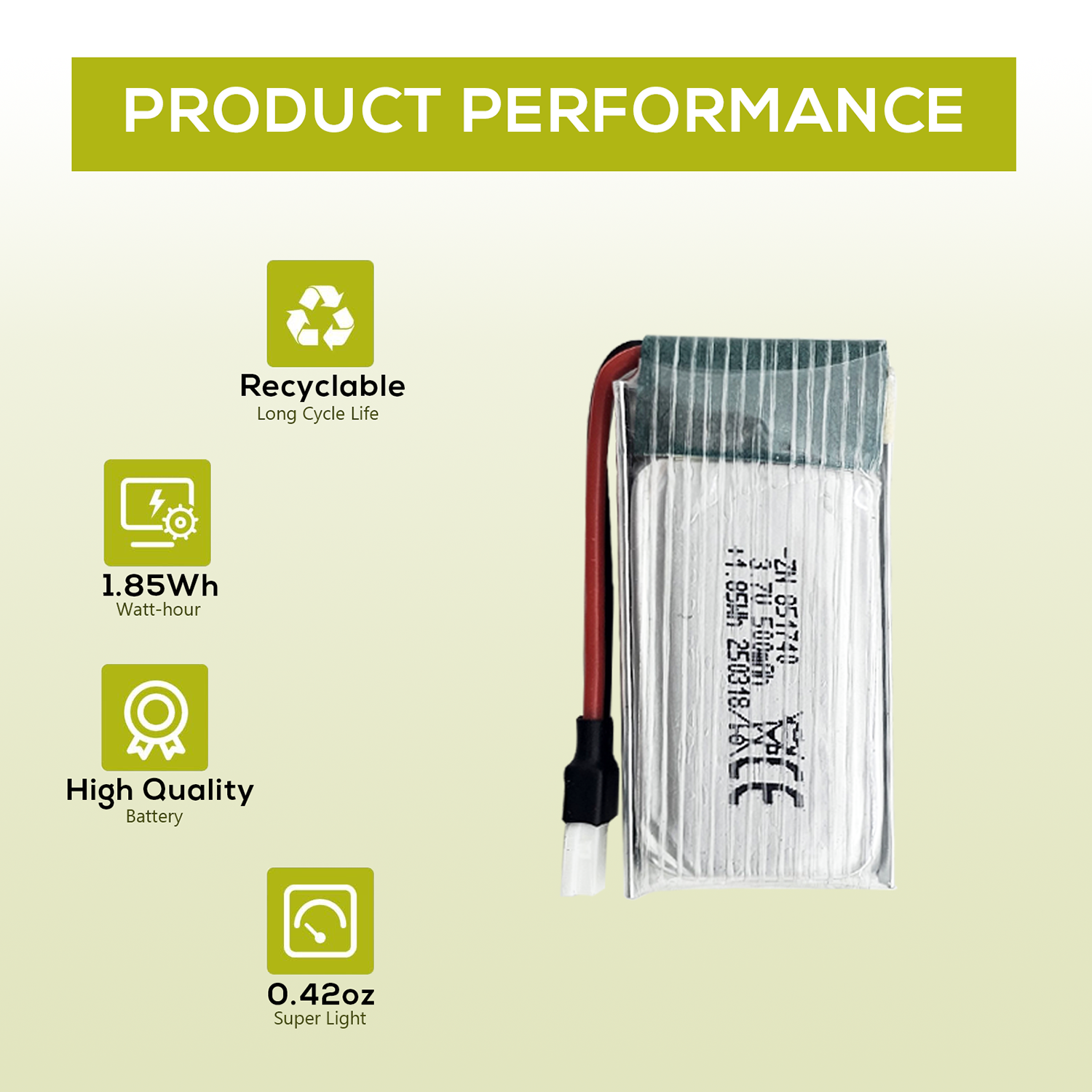 5Pcs 3.7V 500mAh LiPo Batterie - Drone Battery Bag review and price
